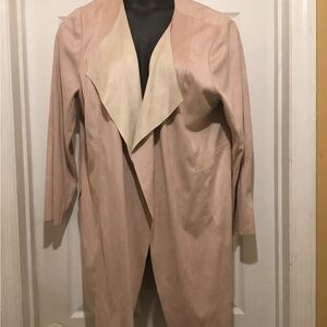 Chico's Pink Coat Elegant Structured Design